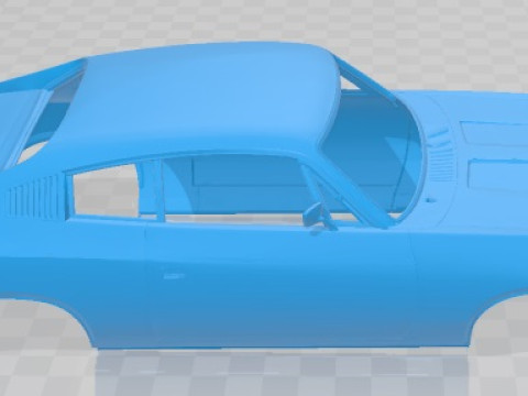 Chrysler Valiant Charger 1972 Printable Body Car 3D-Druckmodell