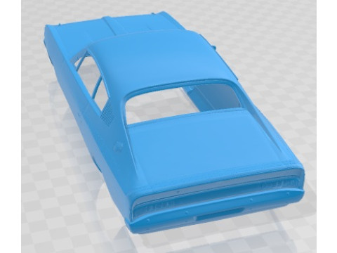 Chrysler Valiant Charger 1972 Printable Body Car 3D-Druckmodell
