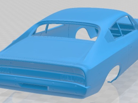 Chrysler Valiant Charger 1972 Printable Body Car 3D-Druckmodell
