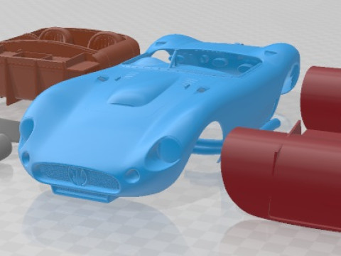 Maserati 450 S 1956 Printable Car 3D Print Model