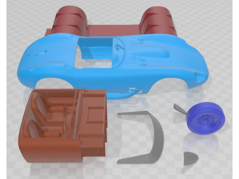 Maserati 450 S 1956 Printable Car 3D 打印模型