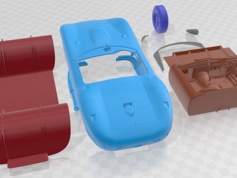 Maserati 450 S 1956 Printable Car 3D 打印模型