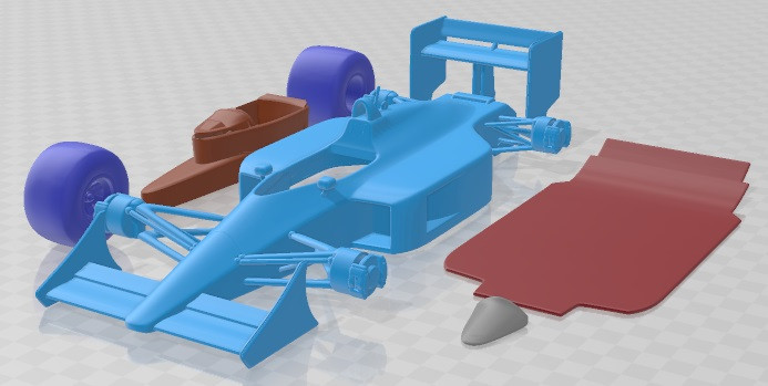 Mclaren MP4 4 Ayrton Senna F1 Printable Car 3D Print Model .c4d .max .obj .3ds .fbx .stl .blend 