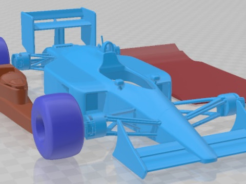 Mclaren MP4 4 Ayrton Senna F1 Printable Car 3D Print Model