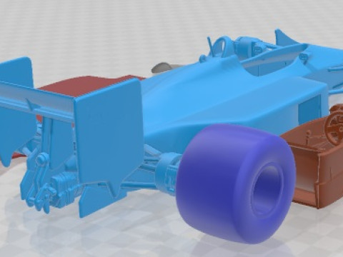 Mclaren MP4 4 Ayrton Senna F1 Printable Car 3D Print Model