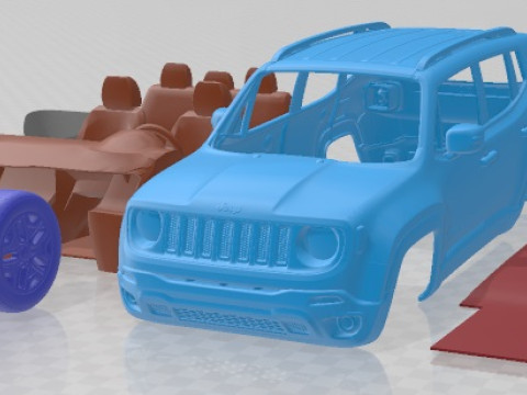 Jeep Renegade 2015 Printable Car Modelo de Impressão 3D