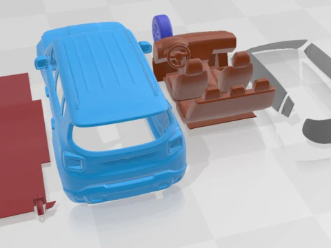 Jeep Renegade 2015 Printable Car 3D Print Model