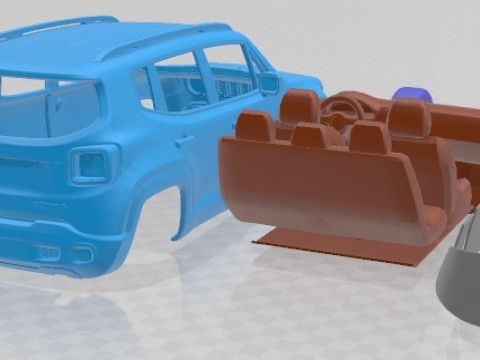 Jeep Renegade 2015 Printable Car 3D 打印模型