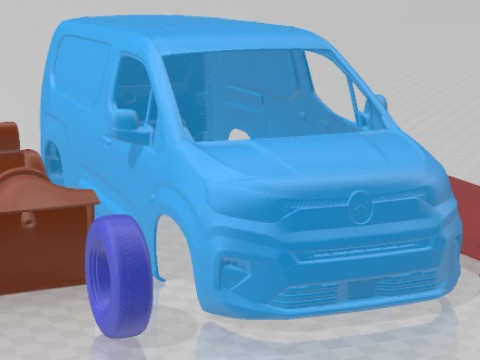 Citroen e Berlingo Van LWB 2024 Printable Modèles 3D en vedette
