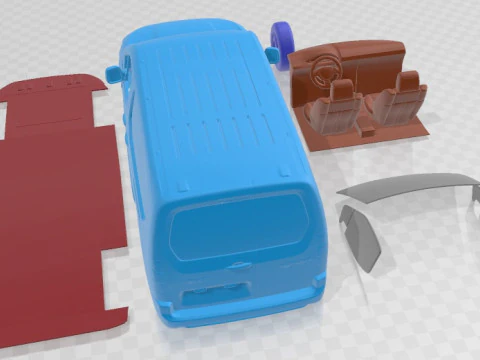 Citroen e Berlingo Van LWB 2024 Printable 3D Print Model