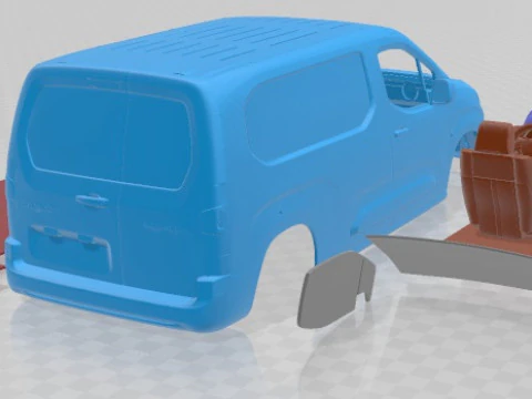 Citroen e Berlingo Van LWB 2024 Printable 3D Print Model