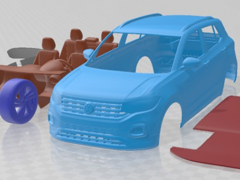 Volkswagen T Cross 2019 Printable Car Modelo de impresión 3D