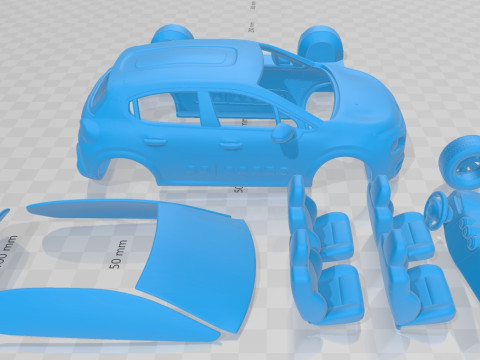 Citroen C3 2017 Printable Car Modelo de impresión 3D