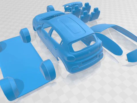 Citroen C3 2017 Printable Car 3D Print Model