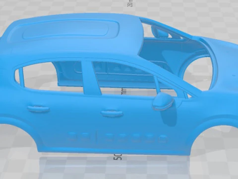 Citroen C3 2017 Printable Body Car 3D Print Model