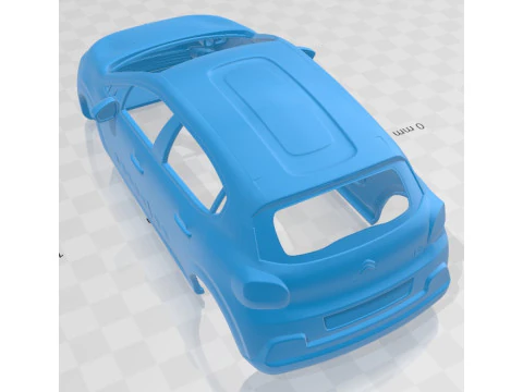 Citroen C3 2017 Printable Body Car 3D Print Model