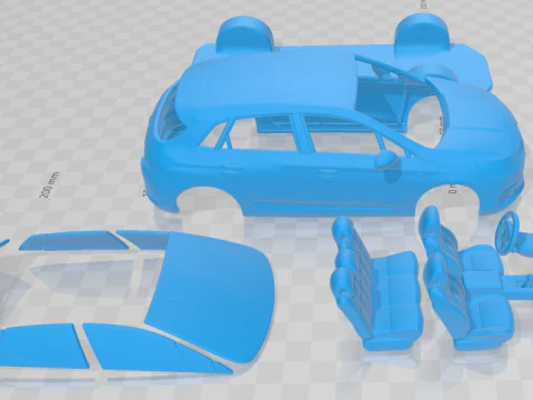 Citroen C4 2011 Printable Car 3D Print Model