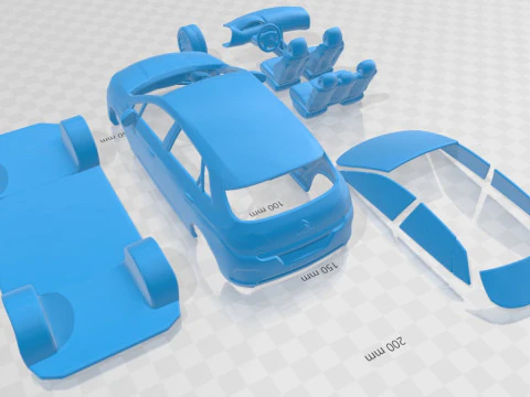Citroen C4 2011 Printable Car 3D Print Model