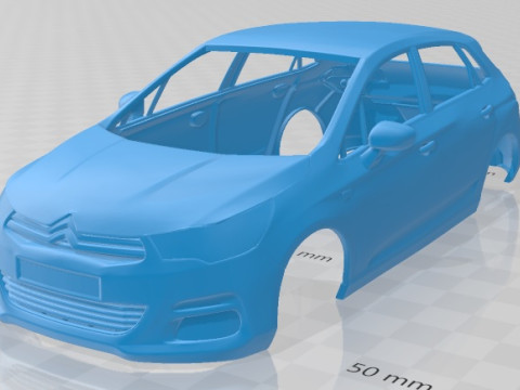 Citroen C4 2011 Printable Body Car 3D 프린트 모델
