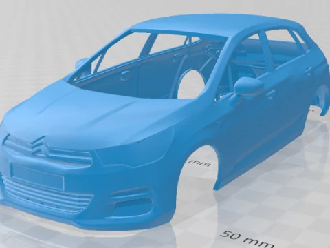 시트로엥 C4 2011 인쇄용 차체 자동차 3D 프린트 모델