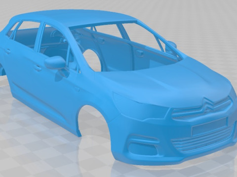 Citroen C4 2011 Printable Body Car Modello di stampa 3D