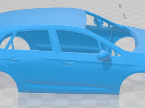 Citroen C4 2011 Printable Body Car Modello di stampa 3D