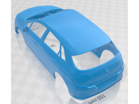 Citroen C4 2011 Printable Body Car Modello di stampa 3D