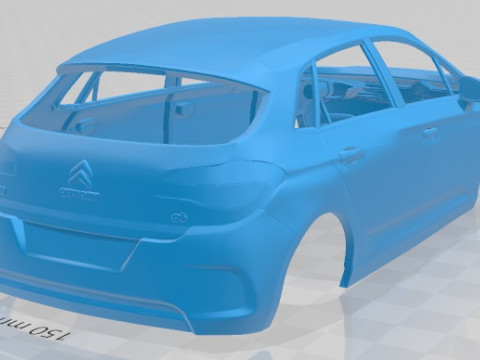 Citroen C4 2011 Printable Body Car Modello di stampa 3D