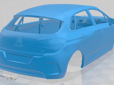 Citroen C4 2011 Printable Body Car 3D Print Model