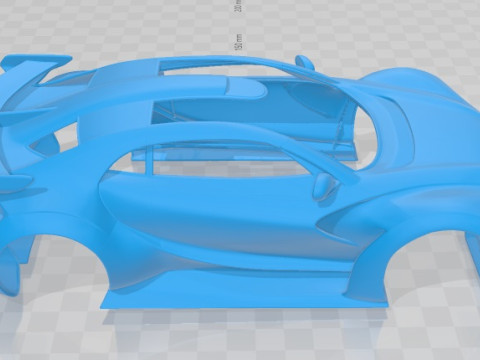 Citroen DS Survolt 2011 Printable Body Car 3D Print Model