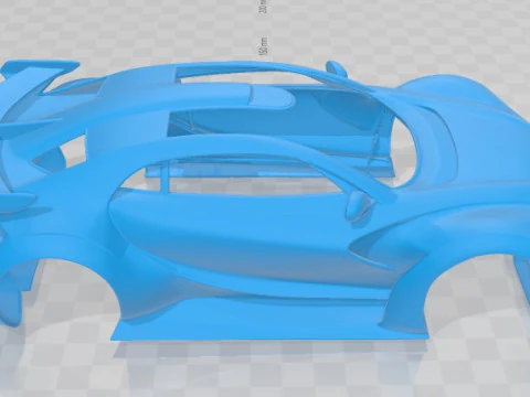 Citroen DS Survolt 2011 Printable Body Car 3D Print Model