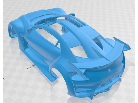 Citroen DS Survolt 2011 Printable Body Car 3D Print Model