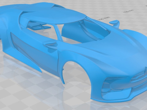 Citroen GT 2008 Printable Body Car Modèles 3D en vedette