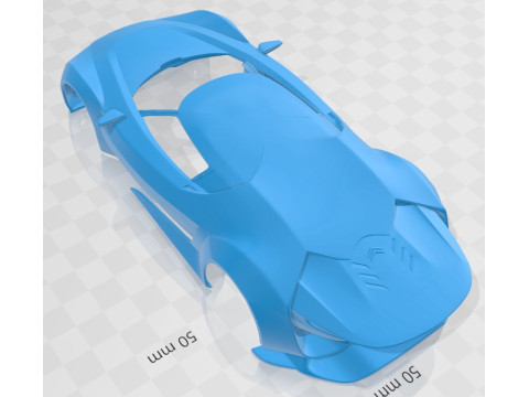 Citroen GT 2008 Printable Body Car Modèles 3D en vedette