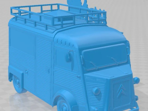 Citroen Type H Food Van Printable 3D Print Model