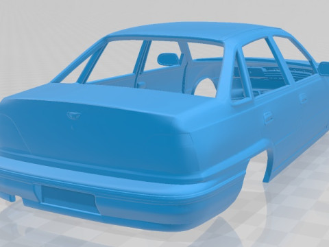 Daewoo Nexia Sedan 1996 Printable Body Car Modelo de impresión 3D