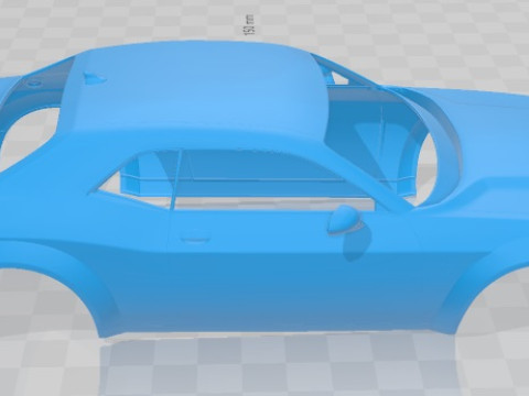 Dodge Challenger SRT Demon 2018 Printable Body Car 3D Print Model