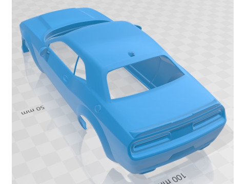 Dodge Challenger SRT Demon 2018 Printable Body Car 3D Print Model