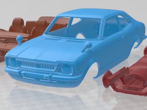 Toyota Corolla TE27 Levin Printable Car Modèles 3D en vedette