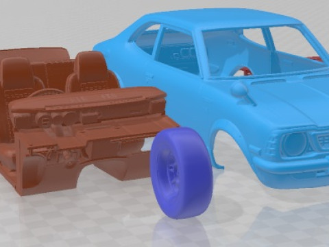 Toyota Corolla TE27 Levin Printable Car 3D-printmodel