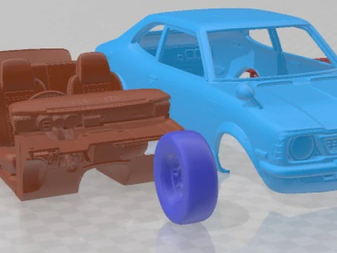 Toyota Corolla TE27 Levin Printable Car 3D Print Model