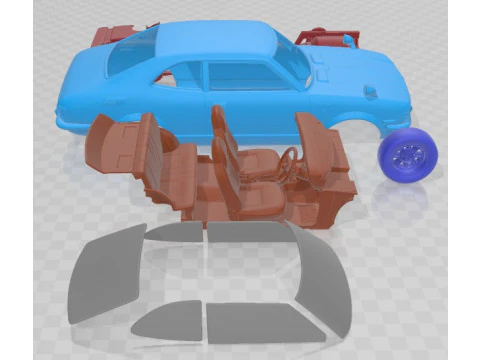 Toyota Corolla TE27 Levin Printable Car 3D Print Model