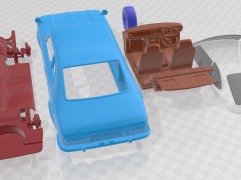 Toyota Corolla TE27 Levin Printable Car 3D-printmodel
