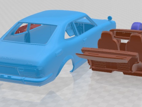 Toyota Corolla TE27 Levin Printable Car 3D-printmodel
