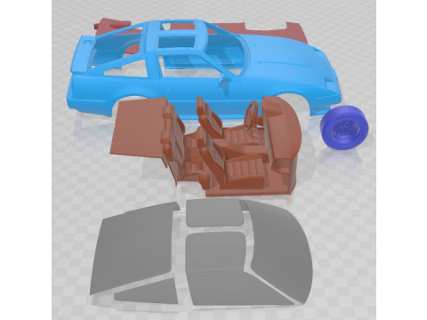 Nissan 300ZX Turbo 1983 Printable Car Modèles 3D en vedette