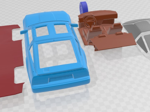 Nissan 300ZX Turbo 1983 Printable Car Modèles 3D en vedette