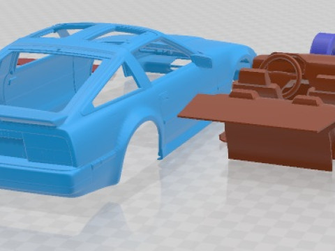 Nissan 300ZX Turbo 1983 Printable Car Modèles 3D en vedette