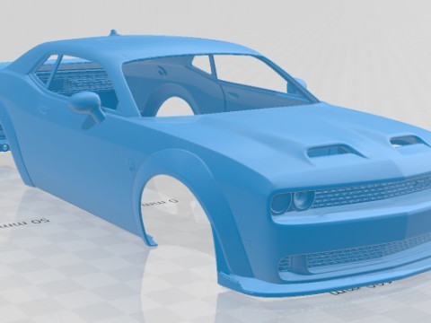 Dodge Challenger SRT Hellcat 2019 Printable Body Car 3D printmodel