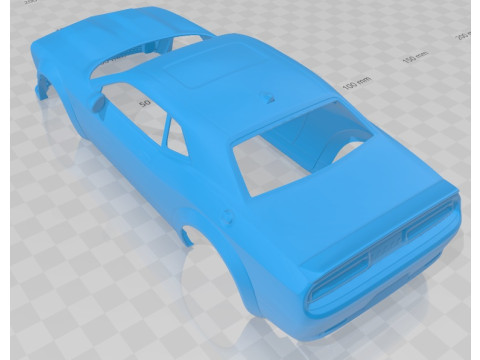 Dodge Challenger SRT Hellcat 2019 Printable Body Car 3D printmodel