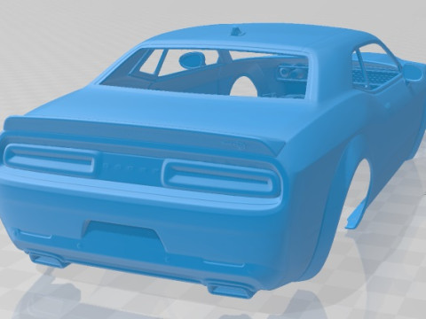 Dodge Challenger SRT Hellcat 2019 Printable Body Car 3D printmodel